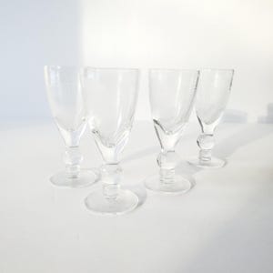 stemmed shot glasses 4 vintage cordials