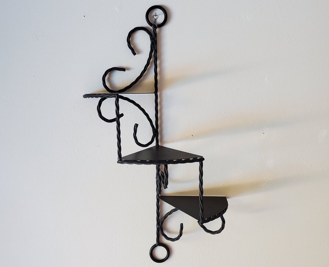 Vintage Metal Wall Shelf, 3 Tier Display Shelves, Step Shelves Etsy