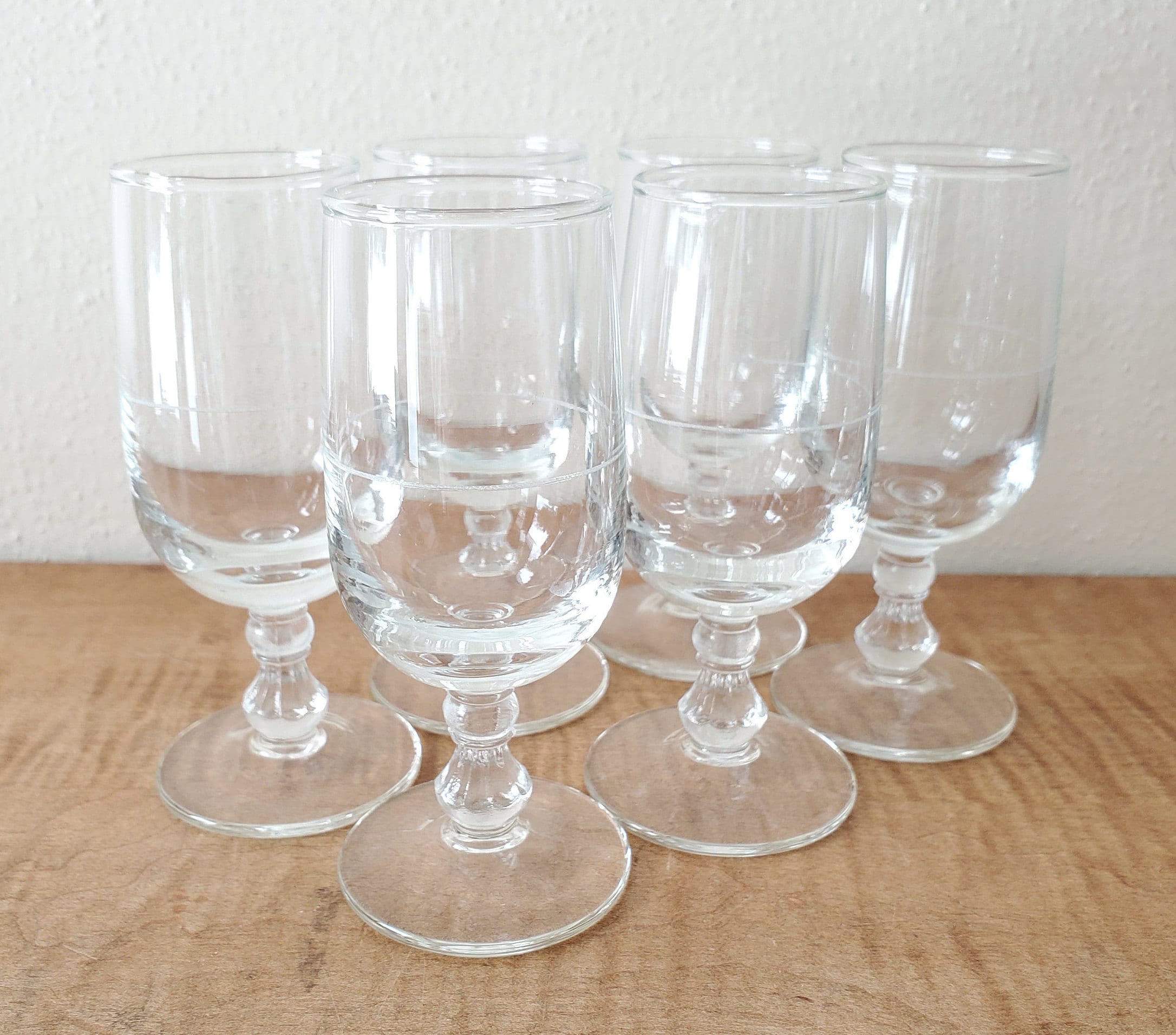 Vintage Shot Glasses Stemmed Shot Glasses Etsy