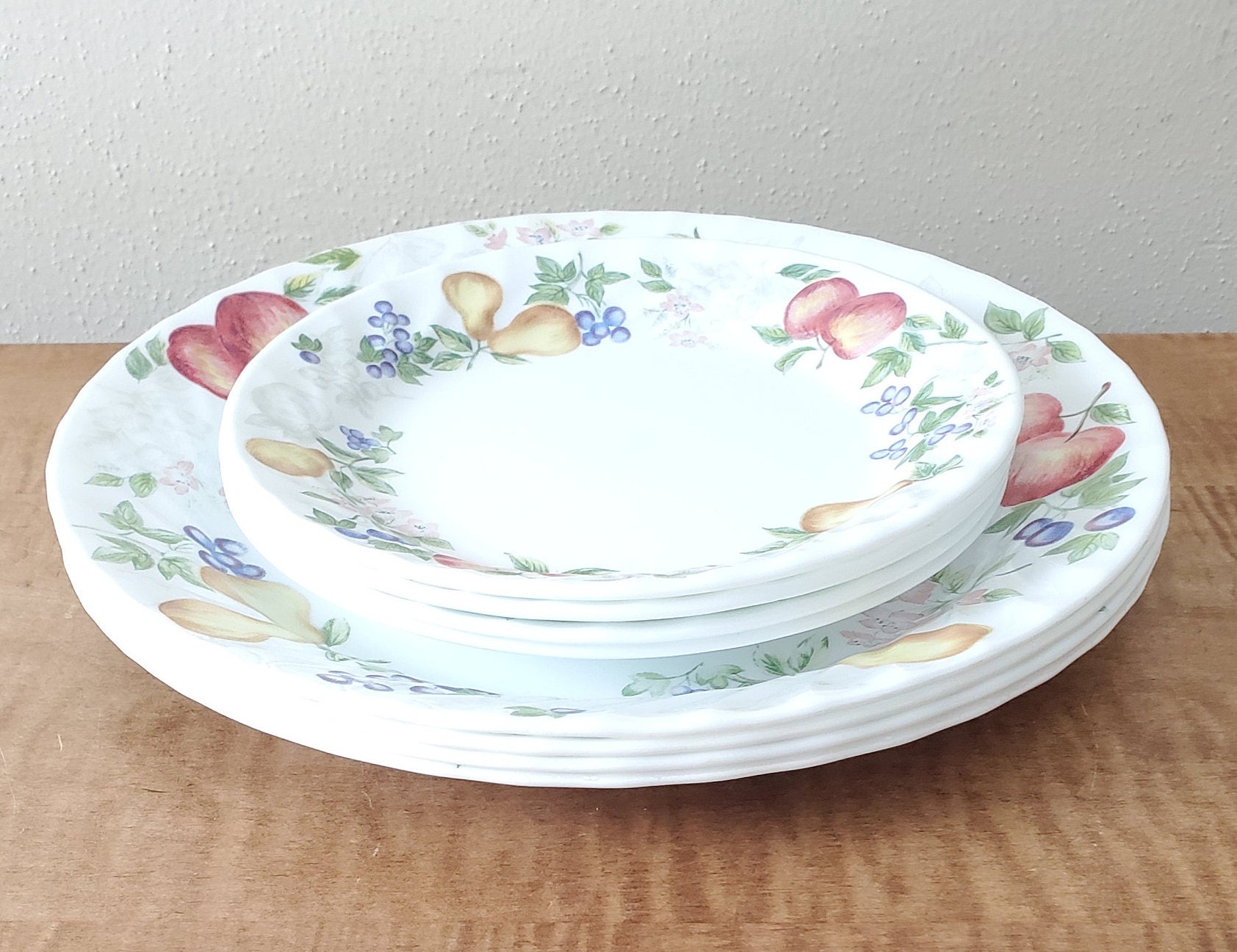 Vintage Corelle Chutney Swirl Dinnerware 21 Piece Set for 4 Etsy