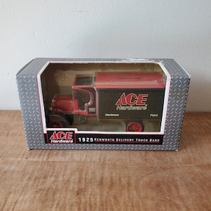 Vintage ERTL Toy Truck Bank, Ace Hardware  1925 Kenworth Delivery Truck,  Adult collectable Trucks