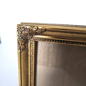 5 x 7 photo frame vintage ornate gold wood frame