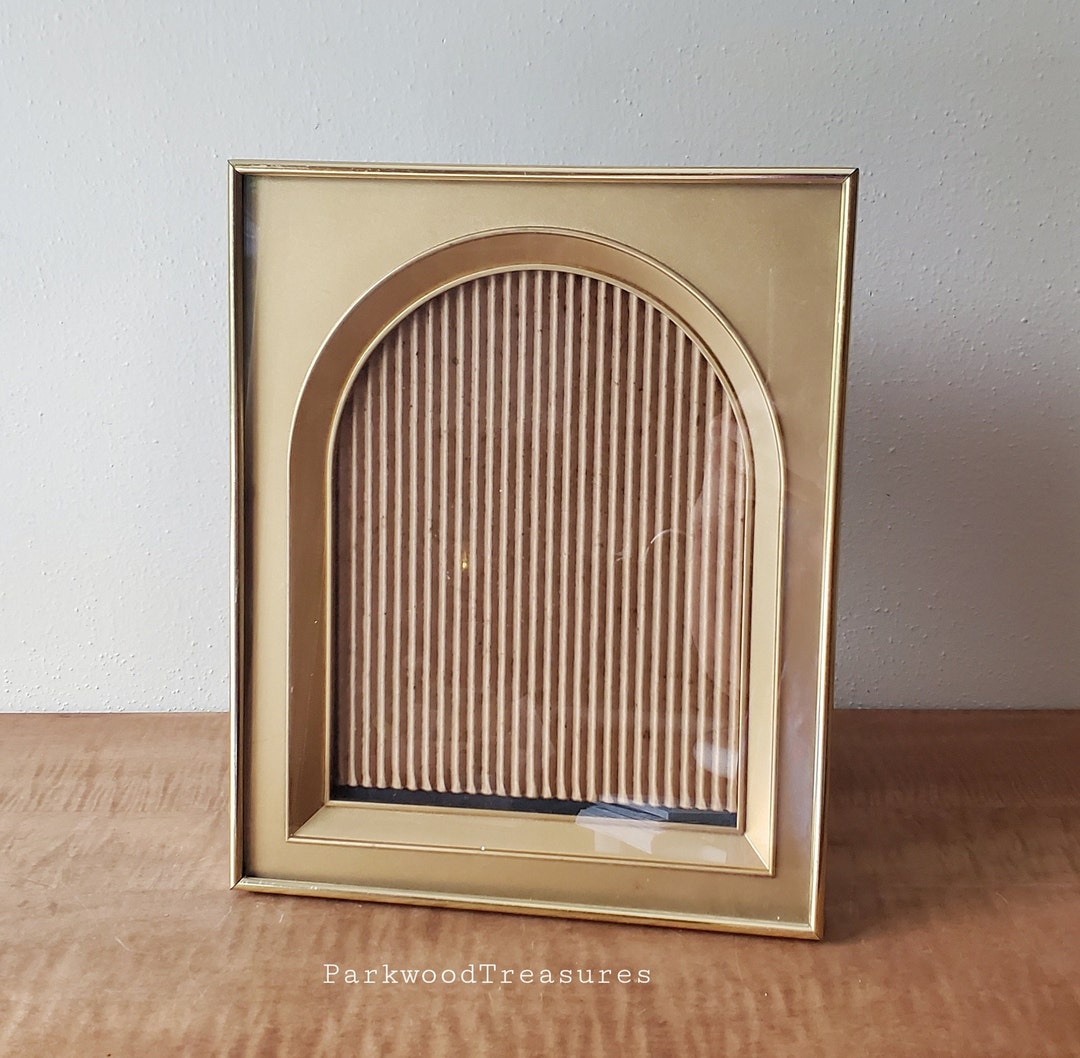 Vintage 8x10 Shadow Box Gold Metal Frame Art Deco Portrait Etsy UK