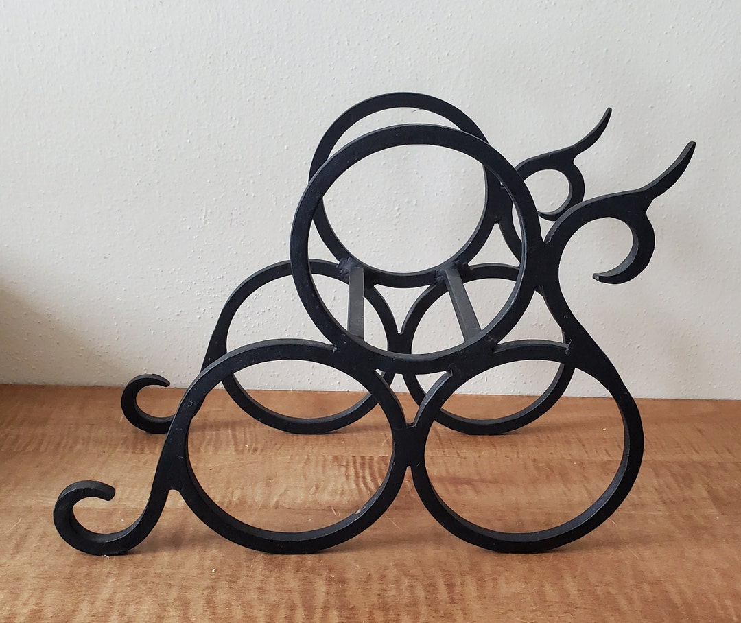 Rustic Scroll Rack Vintage Wine Rack Small Scroll Wrought Iron Wine Bottle Rack - Etsy