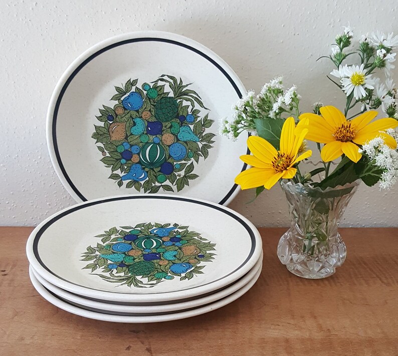 Lenox Fall Bounty Temper-Ware 6 Bread Plates Set of 4 Made in the USA