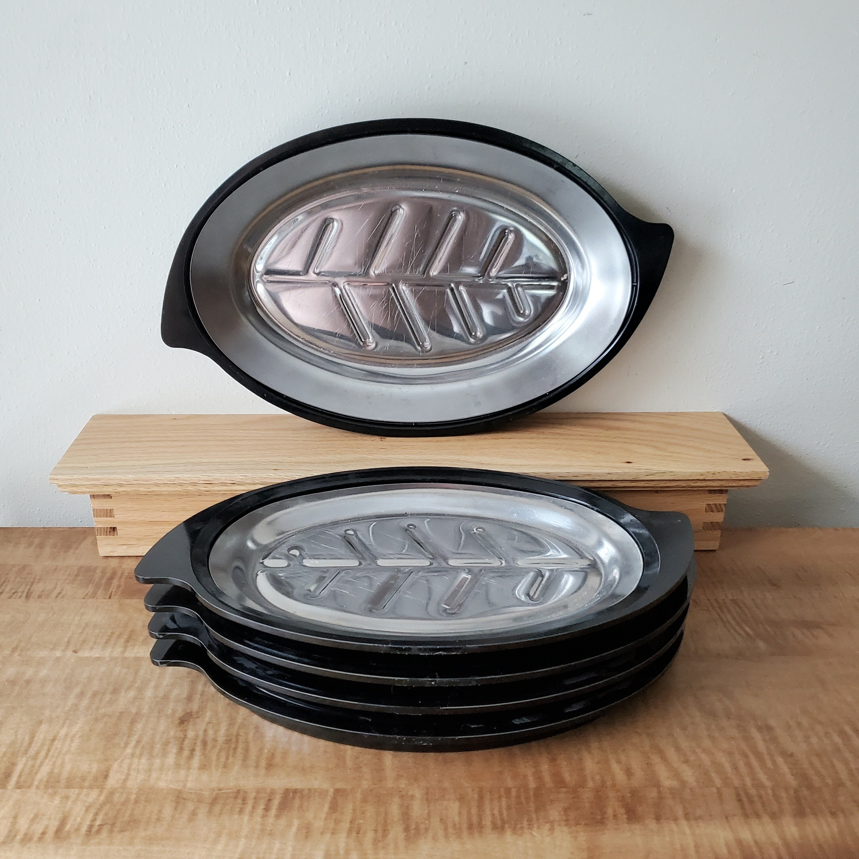 Vintage Steak Plates Platters Set of 5 Nordic Ware Etsy