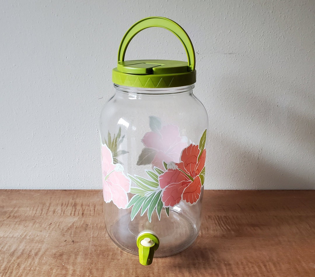 Vintage Sun Tea Jar Ice Tea Jug Glass Gallon Ice Tea Jar Etsy