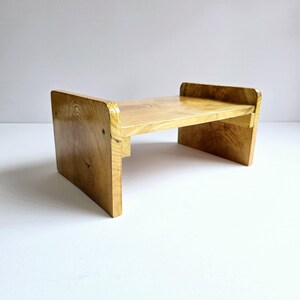 little wooden stool, 9 1/2&quot; vintage oval stool