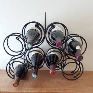 Vintage Wine Rack, Wine Rack, Countertop Wine Rack, Wine Rack Free Standing, Metal Wine Rack, Wine Bottle Holder Countertop