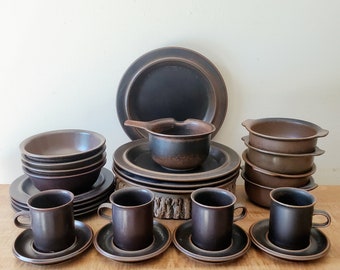 Vintage Arabia Finland Ruija Dishware Set, Dishes, Cups, and