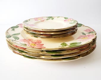 Vintage Franciscan Desert Rose Dinnerware Set 22 Pieces for 4
