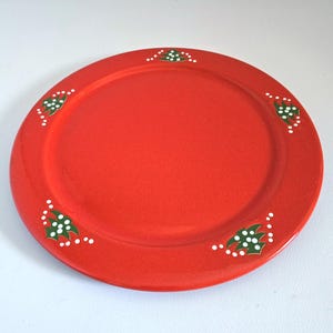 Waechtersbach Red Christmas Tree service plate