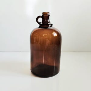 brown glass gallon jug