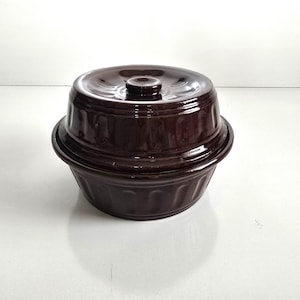 stoneware Dutch Oven vintage covered casserole bean pot