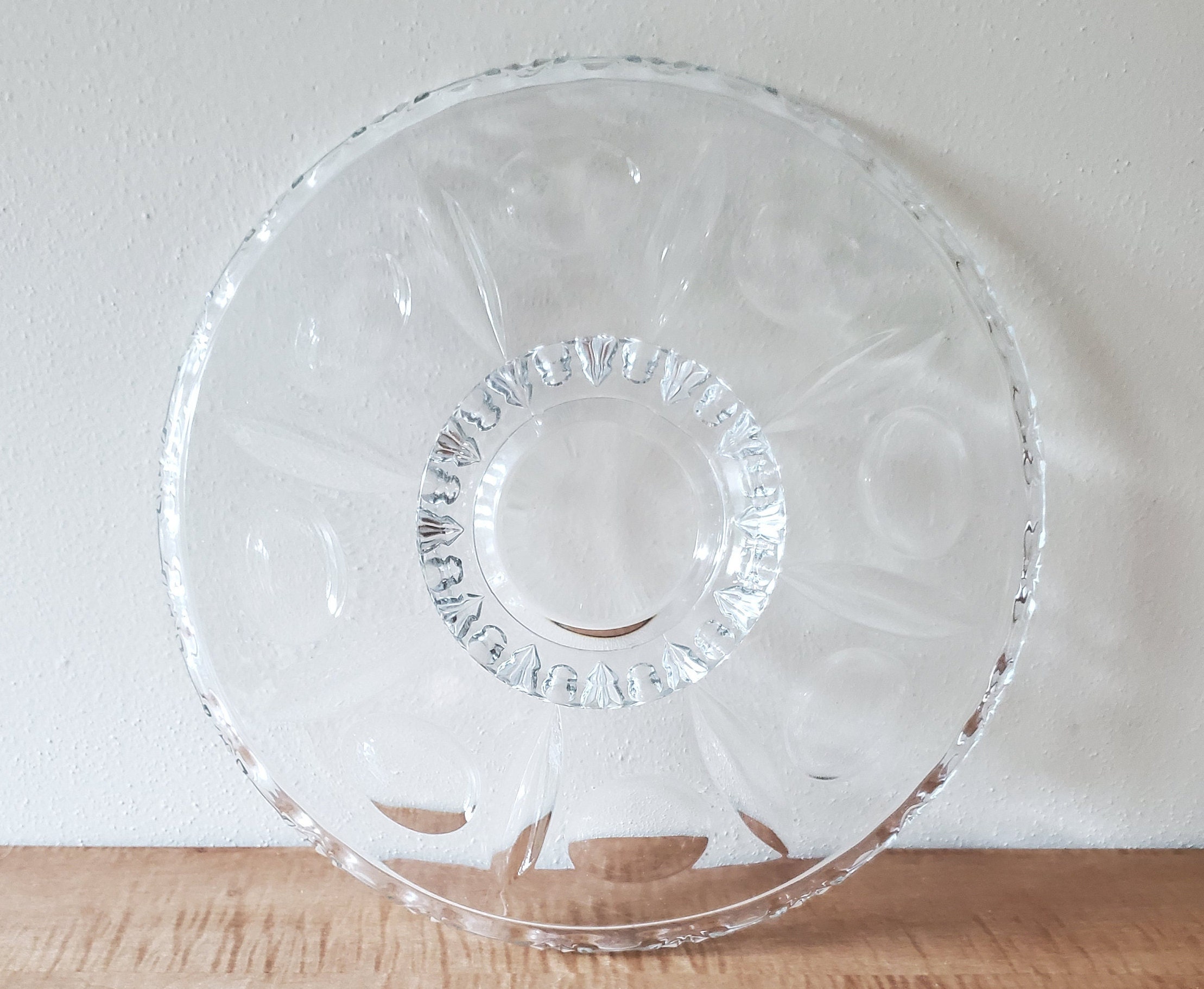 Vintage Cake Plate/ 13 Crystal Cake Stand Etsy