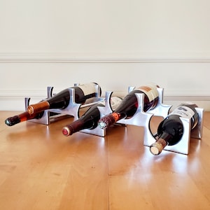 wine rack vintage atomic statement piece wine bottle rack