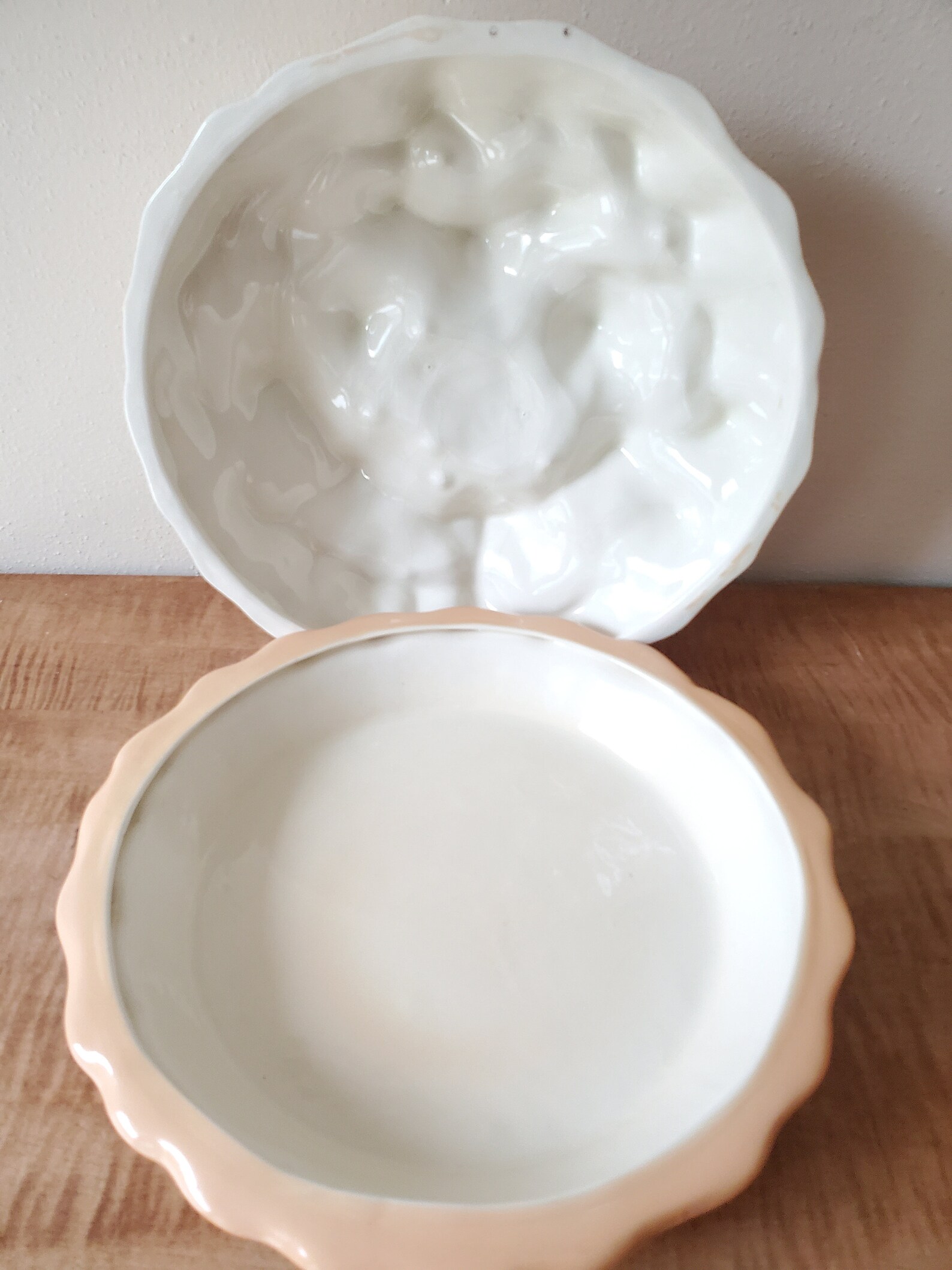 Vintage Covered Pie Plate with Lid Ceramic Strawberry Pie Etsy