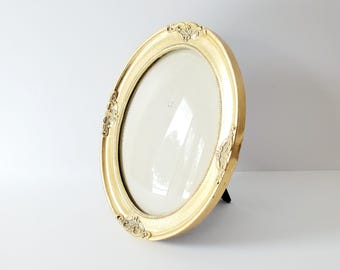 oval gold frame 8x10 vintage picture frame