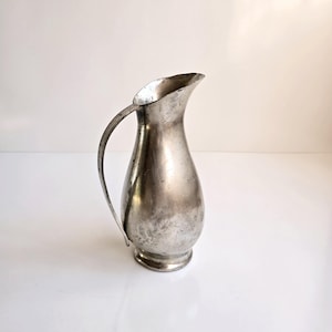water pitcher 1950s vintage KMD Royal Holland pewter pitcher