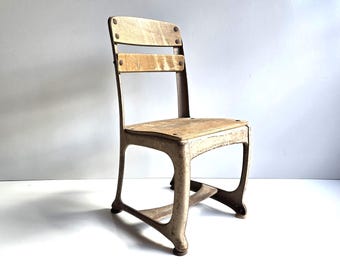 Vintage Child's Chair: Wooden Toddler Chair