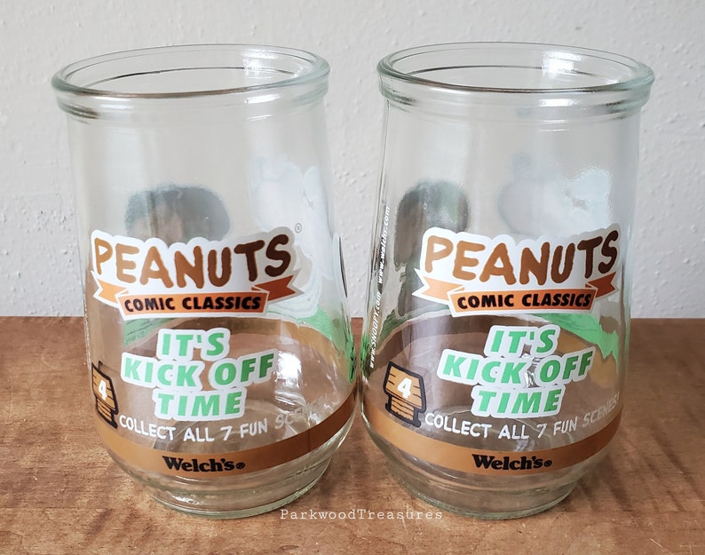 Vintage Welch's Jelly Jars Glasses/welch's Peanuts Etsy