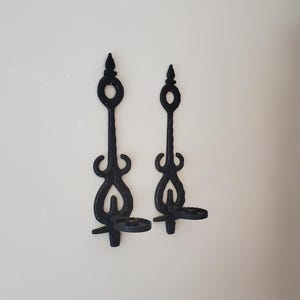 candle wall sconce pair vintage gothic style candle sconces