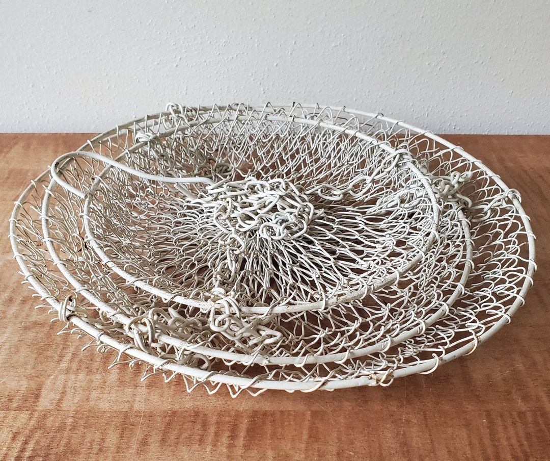 Vintage 3 Tier Hanging Baskets Wire Hanging Baskets Great for Etsy