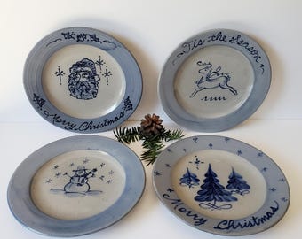 Vintage Rowe Pottery Santa Mug: Salt Glaze Christmas Decor - Etsy