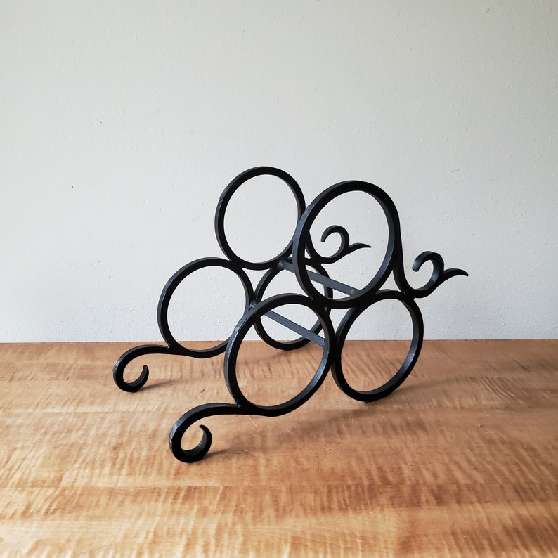 Triangular Wine Rack Iron 3 Bottle Wine Rack - Triangular Tabletop Design - Etsy