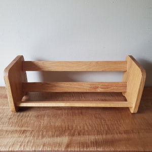 Vintage Wood Book Rack Shelf
