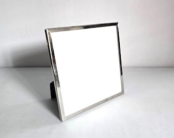 Picture Frame Hallmark Square Silver Tone Shiny Home Decor