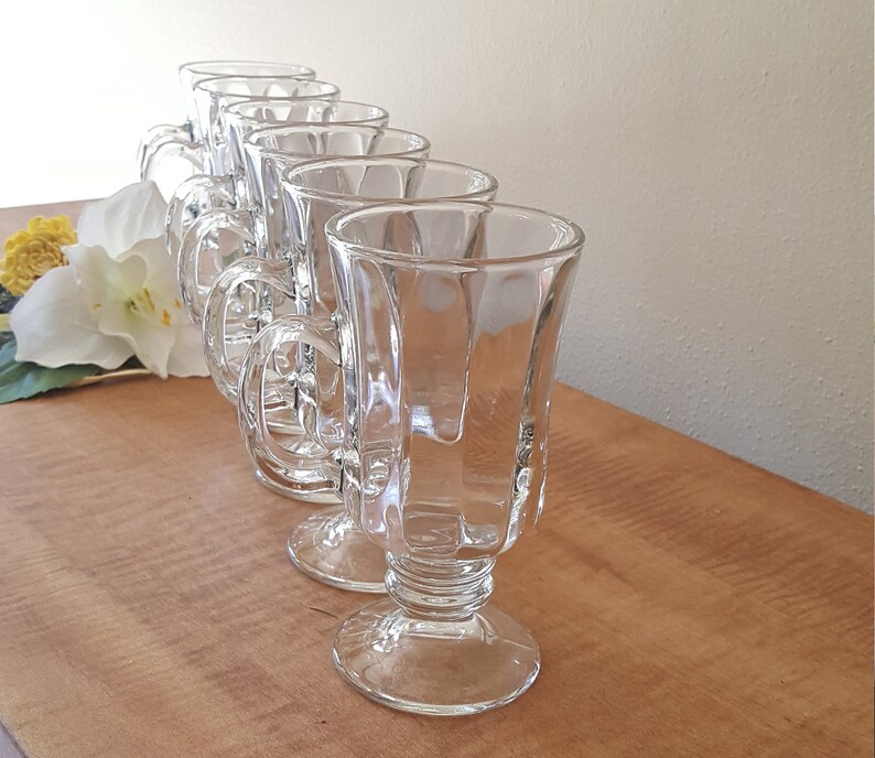 Vintage Libbey Irish Coffee Mugs Milan Set of 6 Etsy