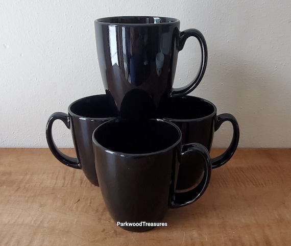 Vintage Corelle Urban Black Corelle Dinnerware 16 Piece Set Etsy UK