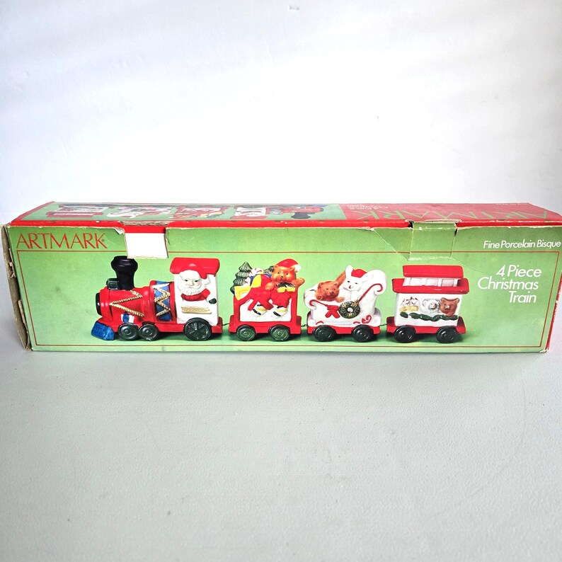 Vintage Ceramic Christmas Train: With Box - Etsy