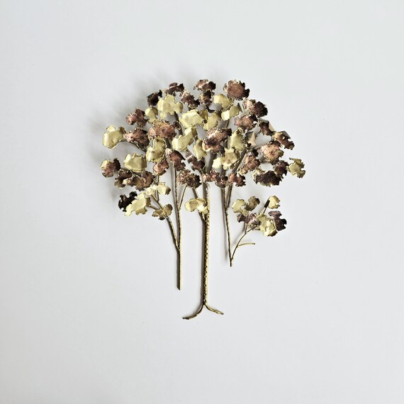 よしーの様用　Curtis Jere 1960年代　brass tree Large Curtis Jere Tree Sculpture in brass. Mid-century