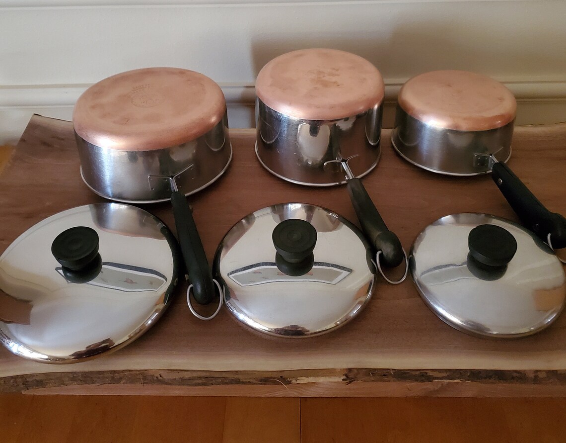 copper bottom pots and pans set