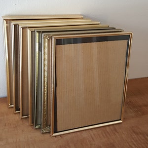 Vintage 8 x 10 Gold or Silver Metal Frames Price is per frame, 8 x 10 Gold Metal Frame, 8 x 10 Picture Frame, Antique Frames