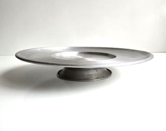 vintage 20" Lazy Susan serving tray: West Bend Aluminum