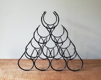 Vintage Wine Rack, Wrought Iron Wine Rack