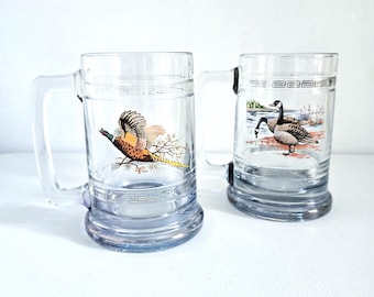 2 Vintage beer steins: Geese & Pheasant - Princess House