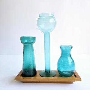 bulb forcing vase vintage glass bulb starter vase, Hyacinths vase (choice, price is for one vase)