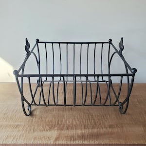 Vintage Dish Rack, Dish Drainer, French Style Wrought Iron Dish Drying Rack