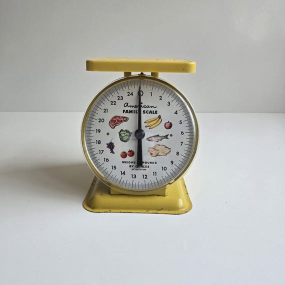 American Family Vintage Household Scale Harvest Yellow - Etsy