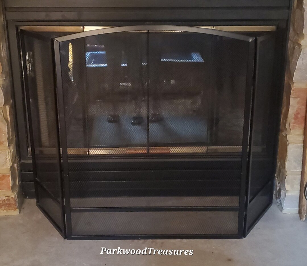 Fireplace Screens, Vintage Fireplace Screen Etsy