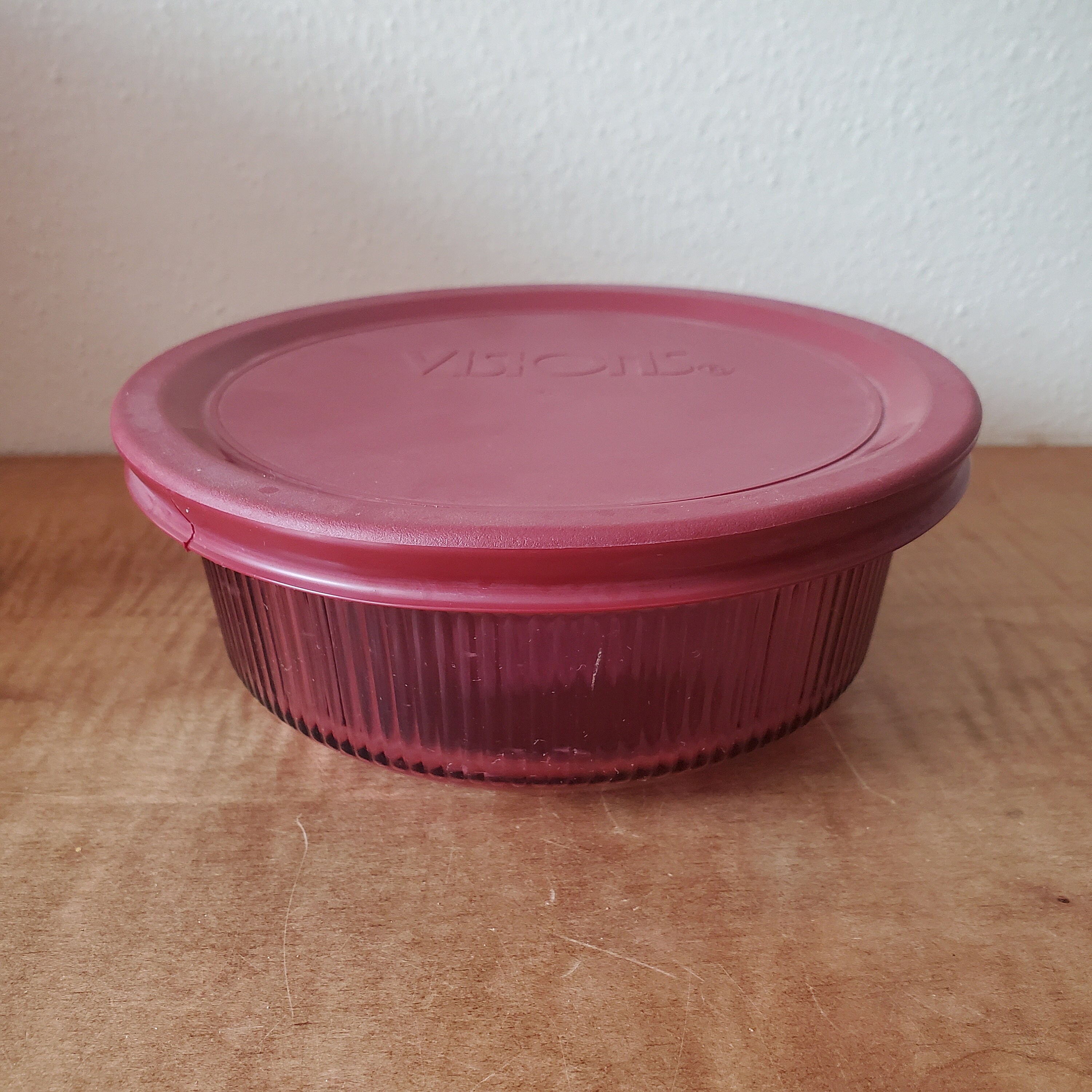 Pyrex Cranberry Vintage Pyrex Visions Cranberry Casserole Set 5 Ribbed Glass Dishes - Etsy