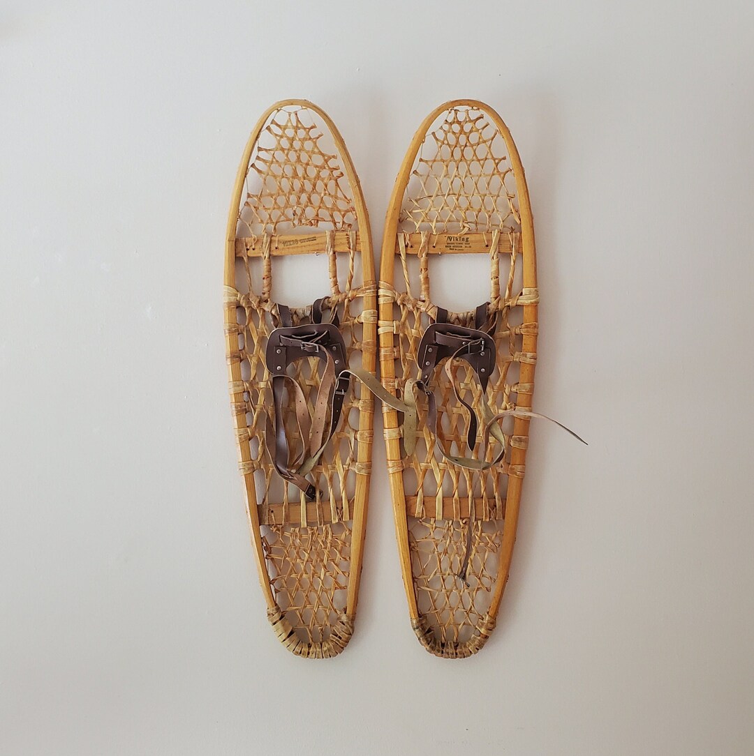 Vintage Canadian Snowshoes, Green Mountain Snowshoes, Viking Canada