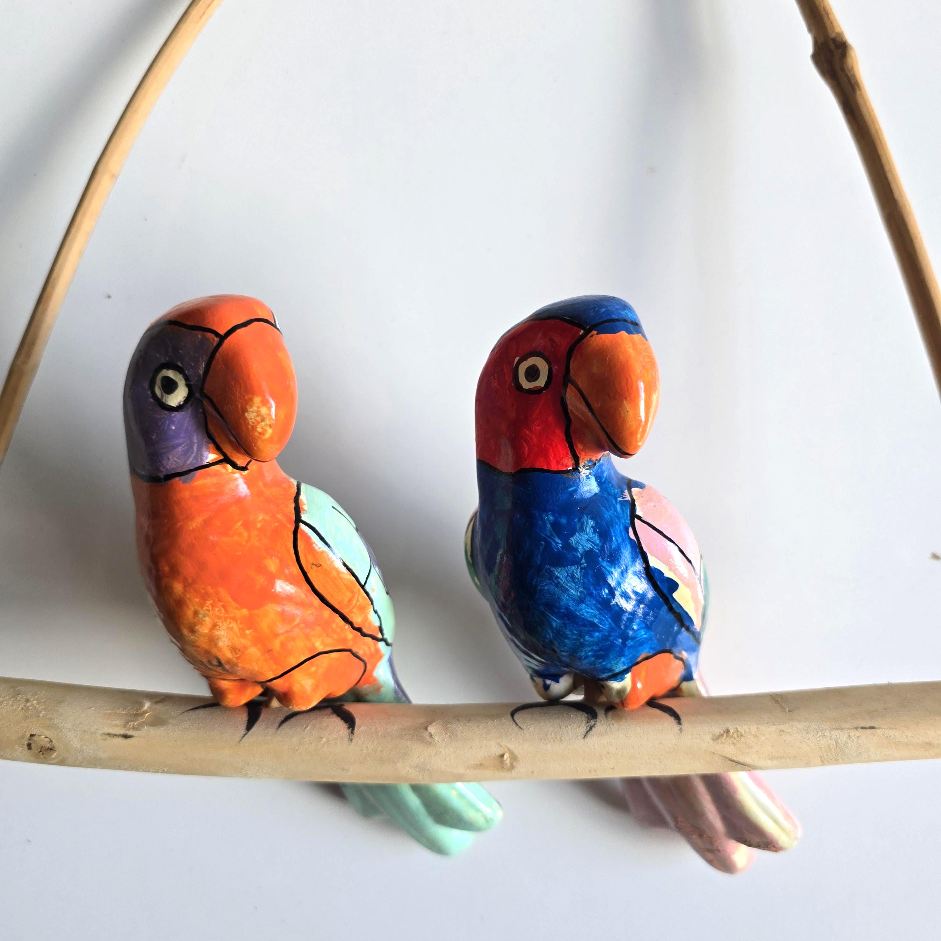 Vintage Parrot on a Swing - Etsy