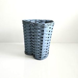 wastebasket vintage woven wood bathroom bedroom trash basket