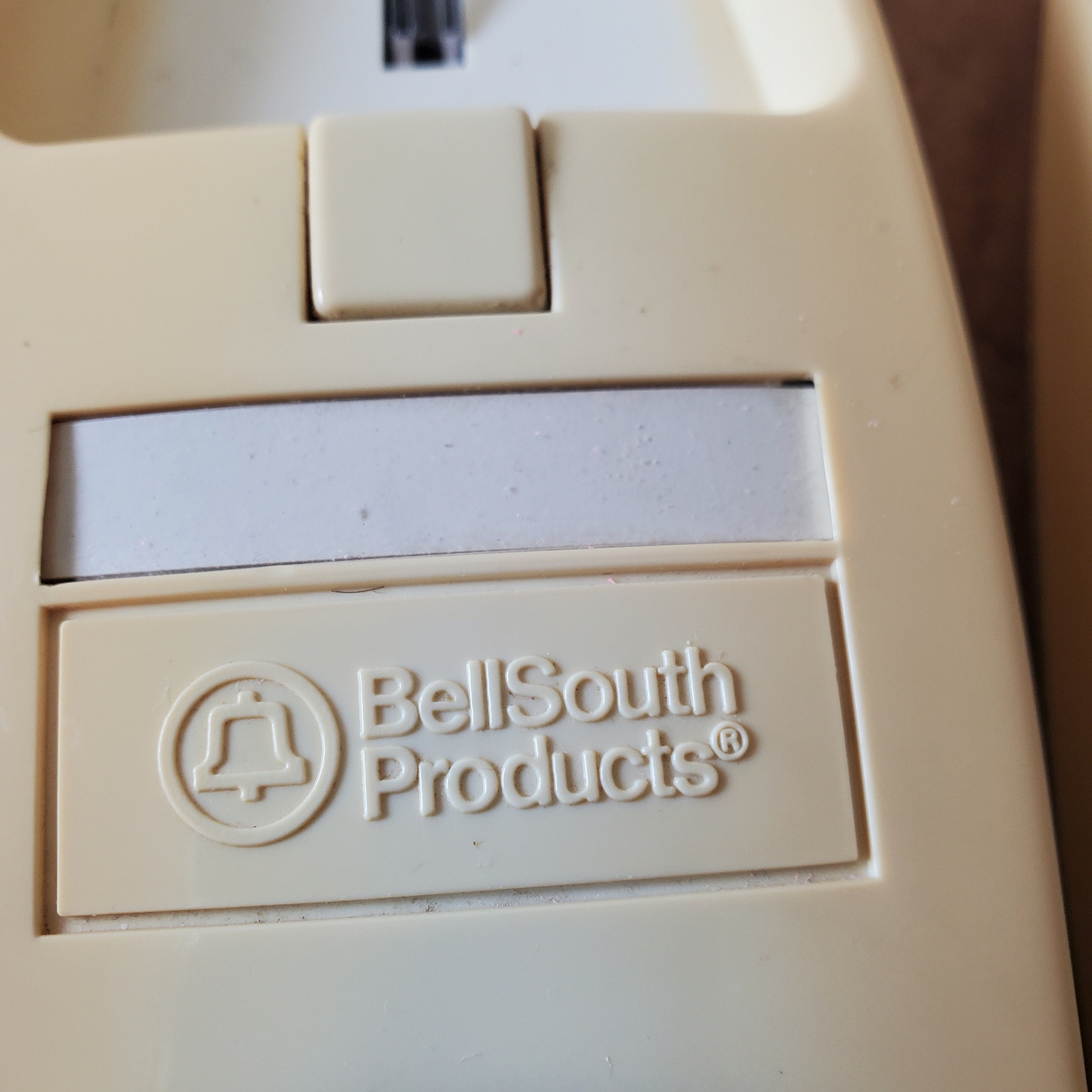 1990s Push Button Phone Vintage Push Button Yellow Bell