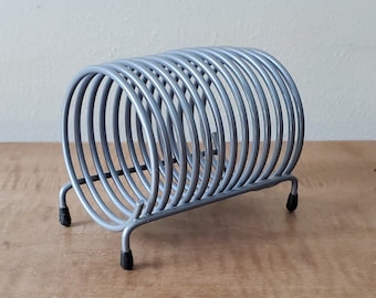 Vintage Spiral Note Rack, Metal Letter Holder, Note Bill Holder